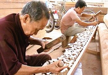 carpenter village menuisier Phuc loc, ninh binh artisanat handicraft nord vietnam north