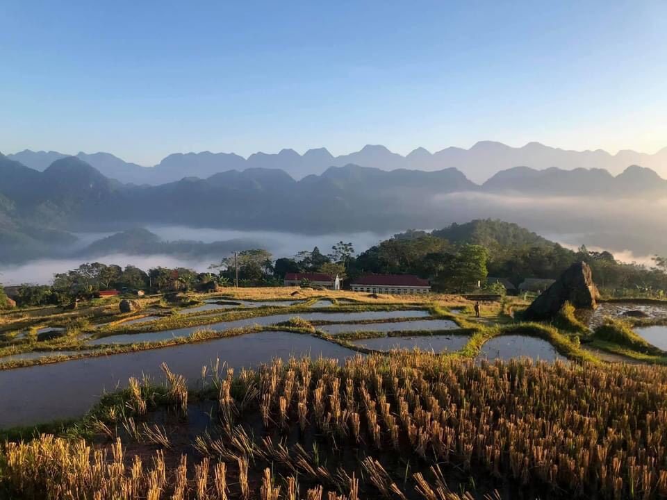 rizières en eau à pu luong