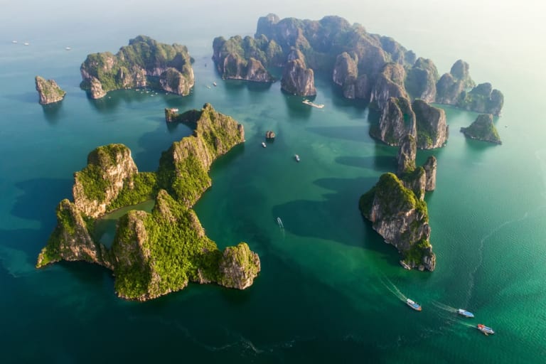 Ha Long scenic flight - luxury 5 days Vietnam tour